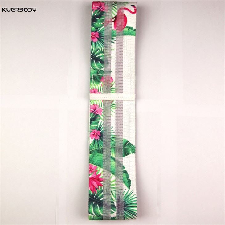 Flamingo Pattern Gymnastics Hip Bands For Fitness